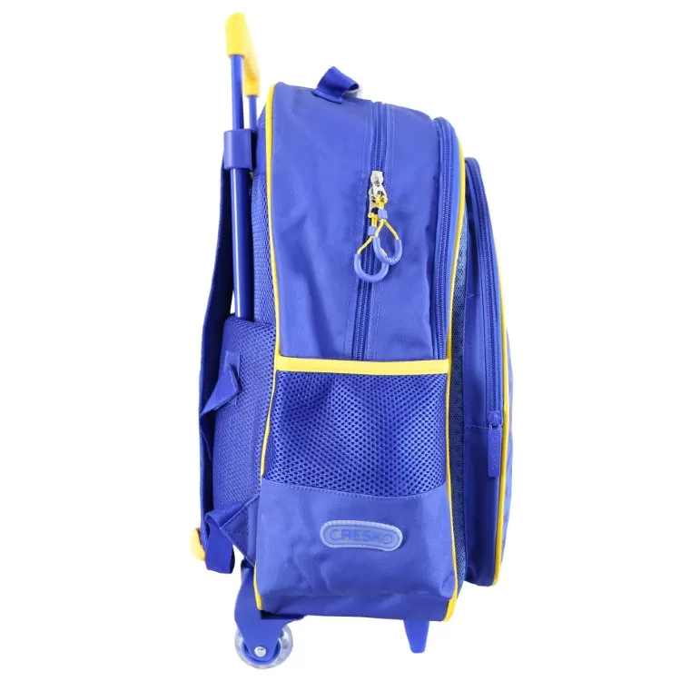 Mochila Escolar Cresko 2026 Boca Juniors 18" con Carro Art.BO612